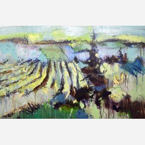 Land - maleri af Carsten Frank
