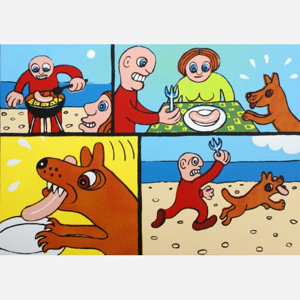 en hund efter p�lse