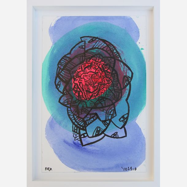 Happy couple and guest