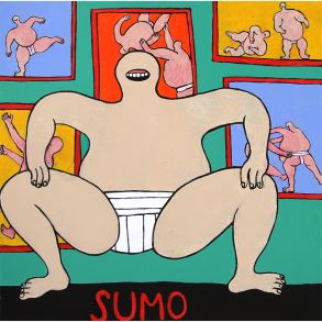 Sumo - maleri af Troels Trier