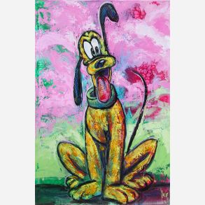 Pluto - maleri af J&uuml;rgen W&ouml;lk