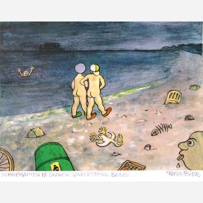 Sommeraften p Skagen Snderstrand