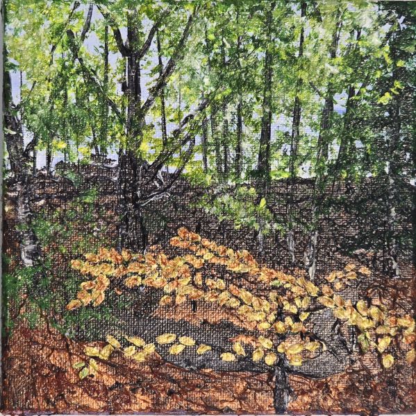 I skoven Maleri Helle Bang | Smukke skulpturer skabt af Helle Bang