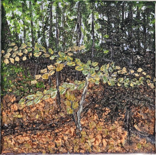 I skoven Maleri Helle Bang | Smukke skulpturer skabt af Helle Bang