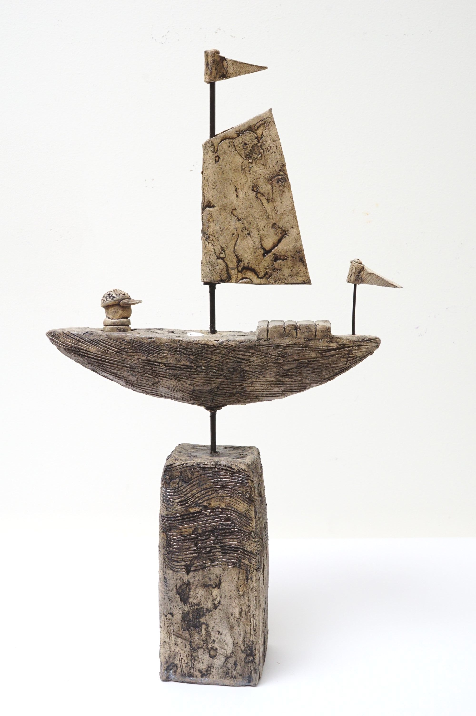 Sailing L Skulptur Jikke van de Waal-Bijma | Malerier af Jikke van de Waal-Bijma