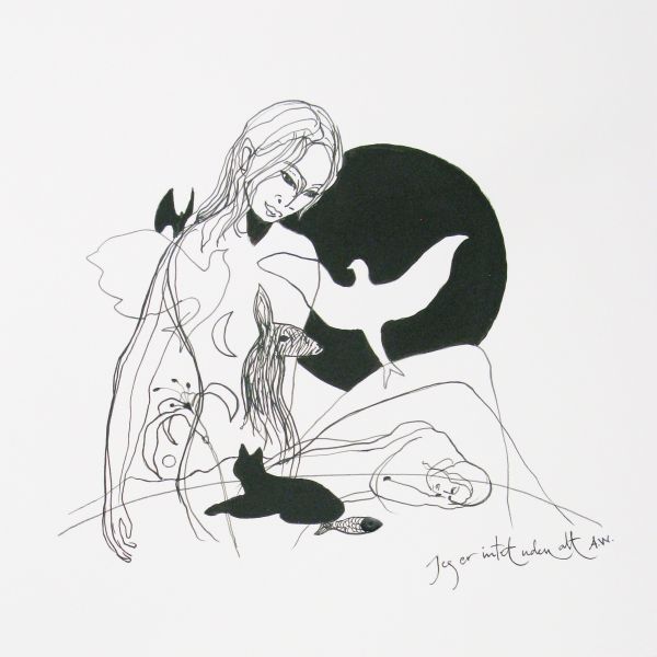 Jeg er intet uden alt Maleri Annette Wier | Køb malerier lavet af Annette Wier - Unik lethed