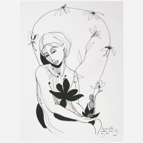 Lige s stille ankom hun til sig selv