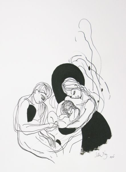 Lille ny Maleri Annette Wier | Køb malerier lavet af Annette Wier - Unik lethed