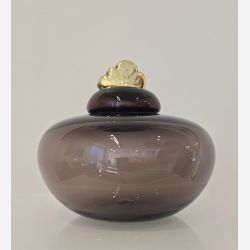 Lgkrukke med sky, mellem, brun