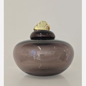 Lgkrukke med sky, mellem, brun