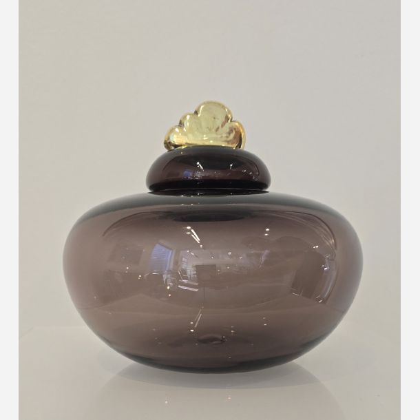 Lgkrukke med sky, mellem, brun