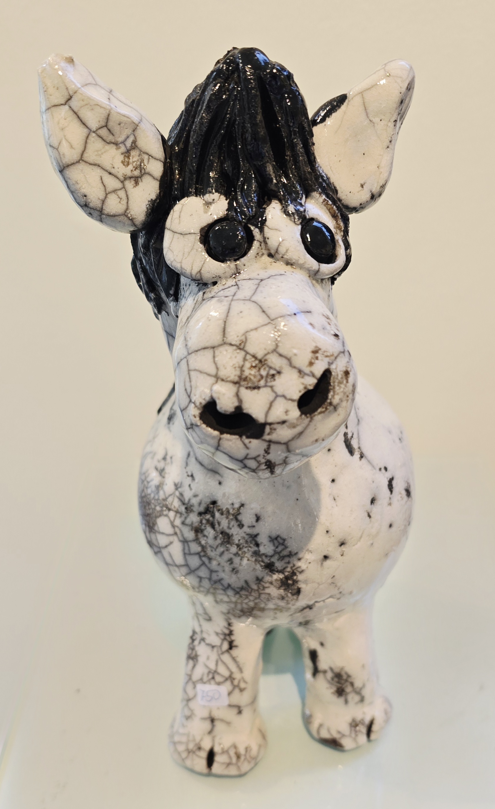 Hest - skulptur af Dorit Knudsen Kunst Rakukeramik - Se vores udvalg af rakukeramik af Dorit Knudsen