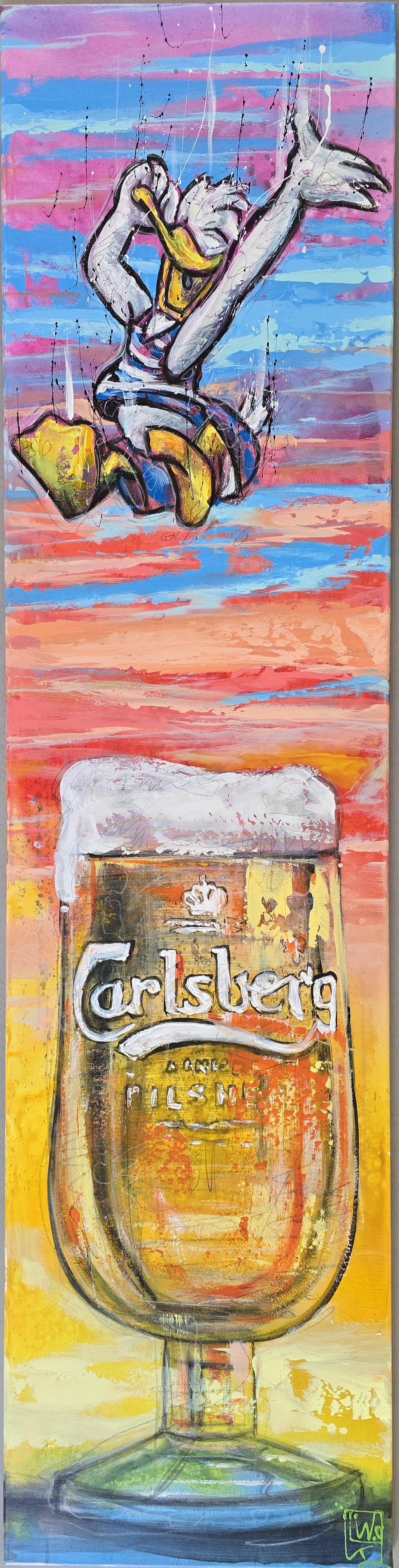 Anders And og Carlsberg Maleri Jürgen Wölk | Se vores udvalg af malerier af Jürgen Wölk