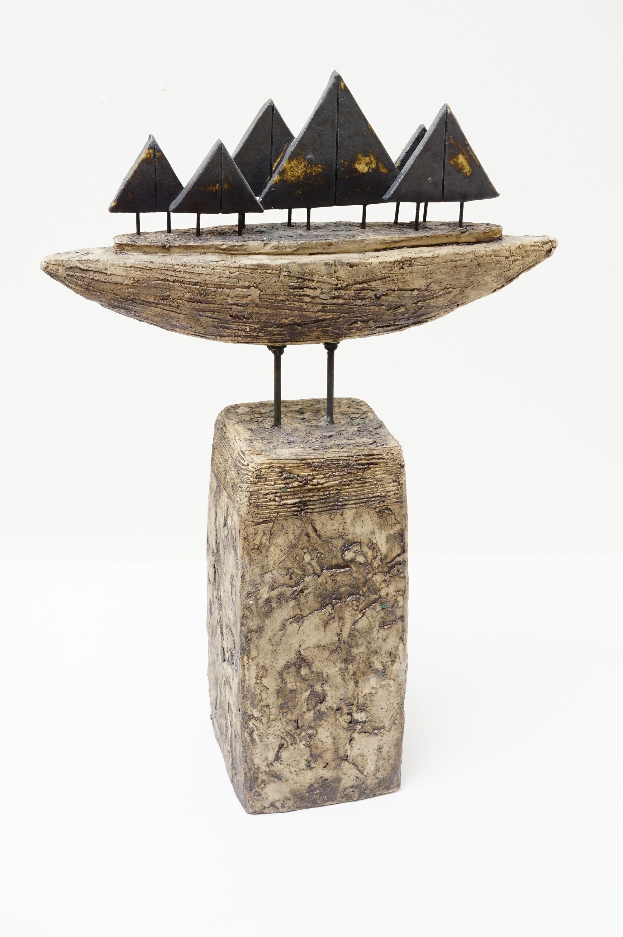 Sailing competition - skulptur af Jikke van de Waal-Bijma Kunst Jikke van de Waal-Bijma | Malerier af Jikke van de Waal-Bijma