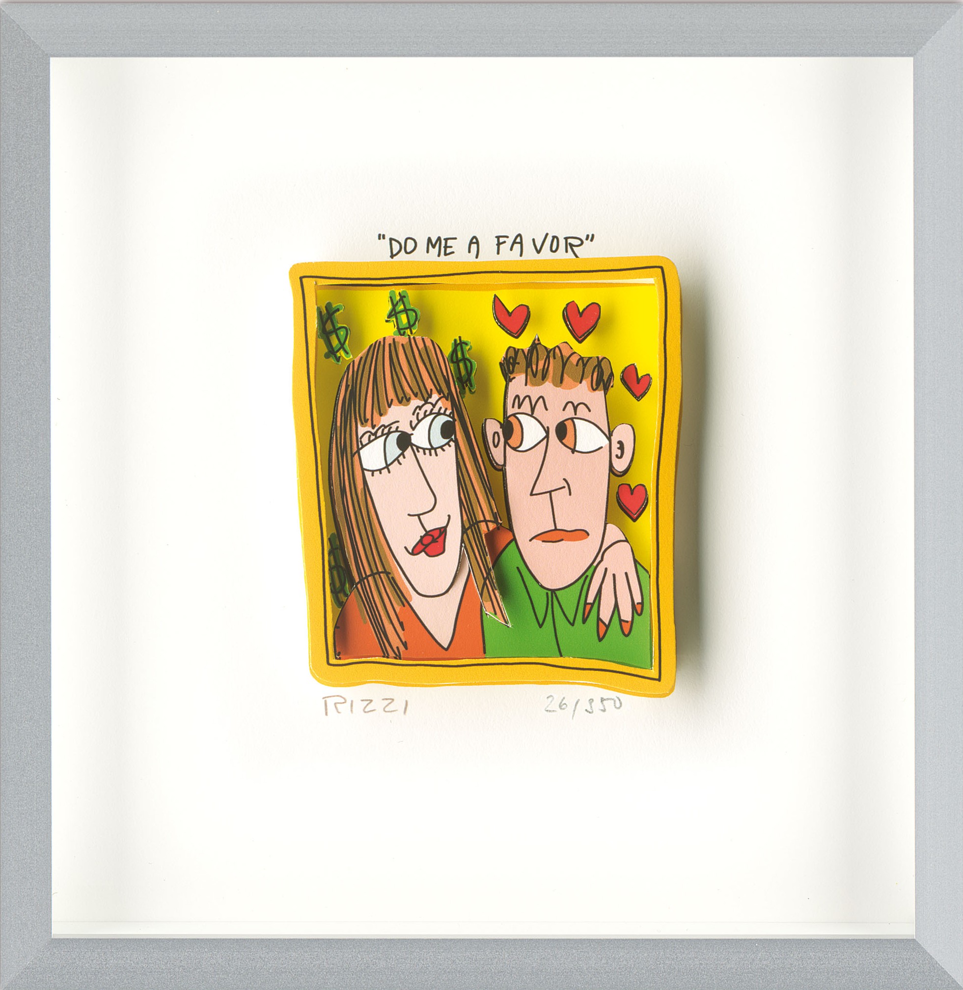 Do me a favor Kunst James Rizzi | Originale malerier af James Rizzi | Shop her