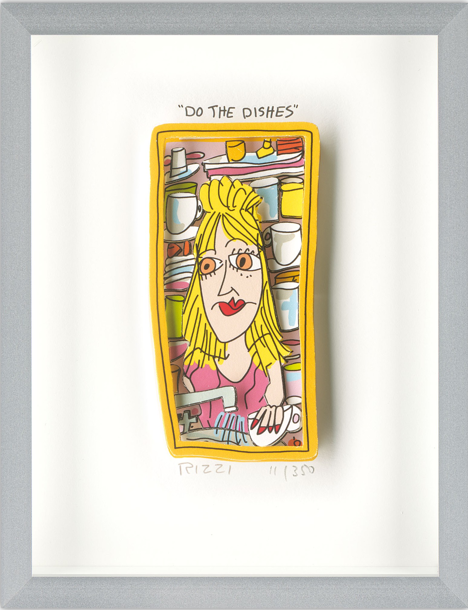 Do the dishes Kunst James Rizzi | Originale malerier af James Rizzi | Shop her