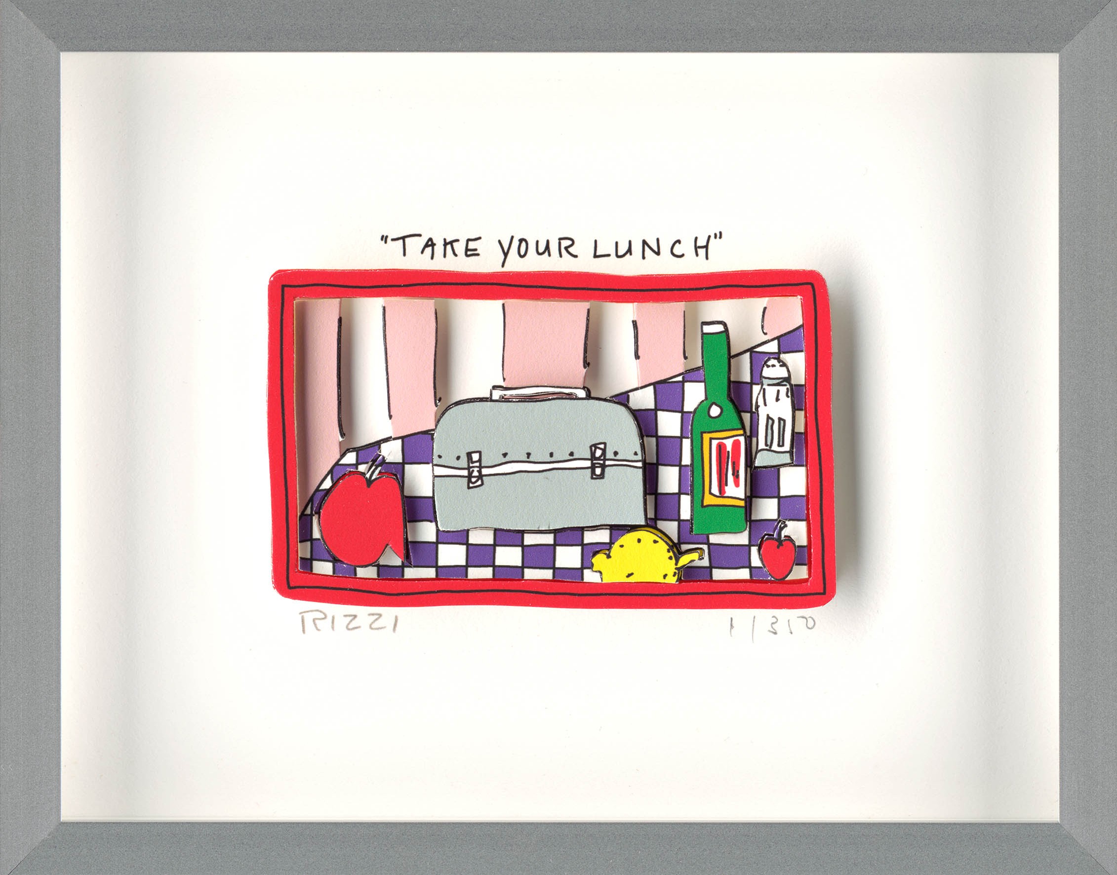 Take your lunch Kunst James Rizzi | Originale malerier af James Rizzi | Shop her