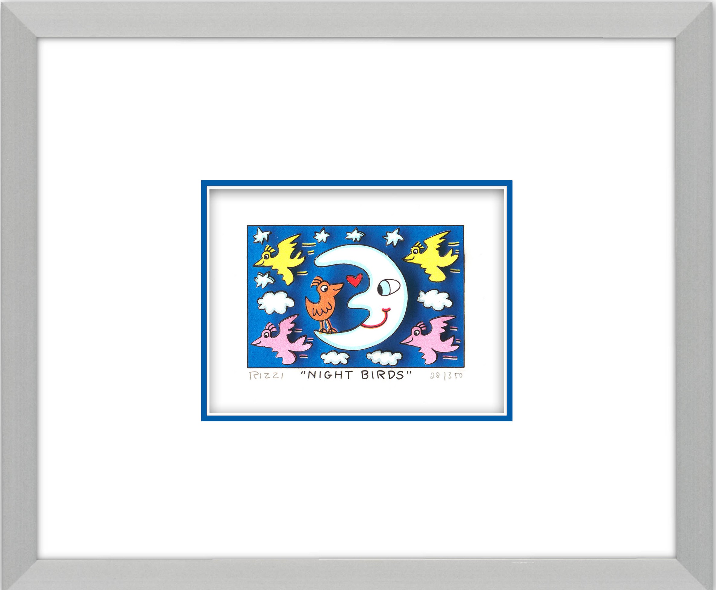 Night birds Kunst James Rizzi | Originale malerier af James Rizzi | Shop her