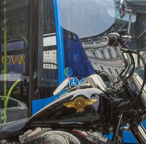 H.D. Fatboy 15 Years Maleri Køb malerier er kunstneren Carlos D. Pulido