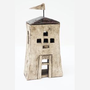 Tower house - skulptur af Jikke van de Waal-Bijma