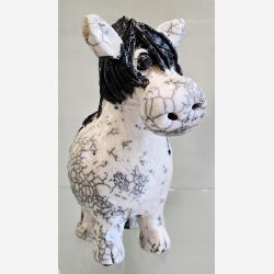 Hest - skulptur af Dorit Knudsen