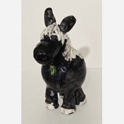 Hest - skulptur af Dorit Knudsen