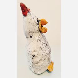H�ne - skulptur af Dorit Knudsen