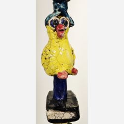 T�rn med fugle - skulptur af Dorit Knudsen