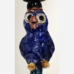 T�rn med fugle - skulptur af Dorit Knudsen