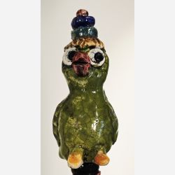 T�rn med fugle - skulptur af Dorit Knudsen