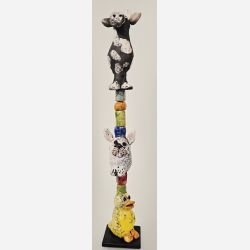 T�rn med dyr - skulptur af Dorit Knudsen