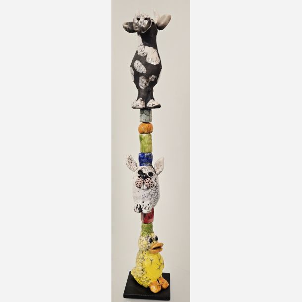 T�rn med dyr - skulptur af Dorit Knudsen