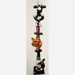 T�rn med dyr - skulptur af Dorit Knudsen
