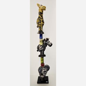 T�rn med dyr - skulptur af Dorit Knudsen