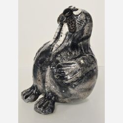 Hvalros - skulptur af Dorit Knudsen