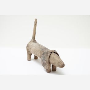 Dachshund L - skulptur af Jikke van de Waal-Bijma