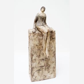 Resting - skulptur af Jikke van de Waal-Bijma