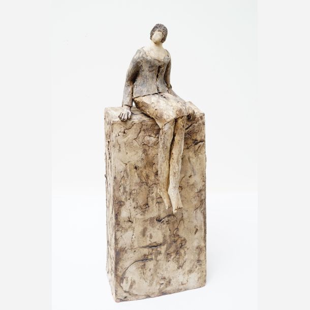 Resting - skulptur af Jikke van de Waal-Bijma