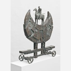 Mondreiter - skulptur af Michael Jastram