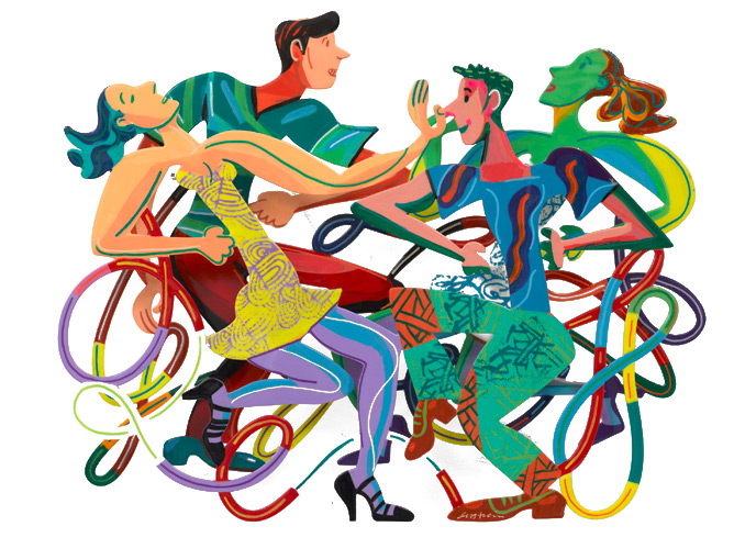 Disco exstasy Vægkunst David Gerstein | Malerier af David Gerstein | Shop her