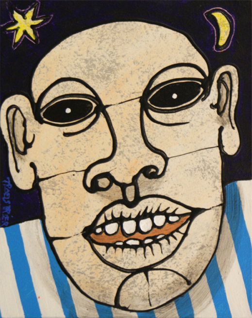 Sorte øjne Malerier Troels Trier | Køb Troels Trier kunst og maleri - Unikt udvalg