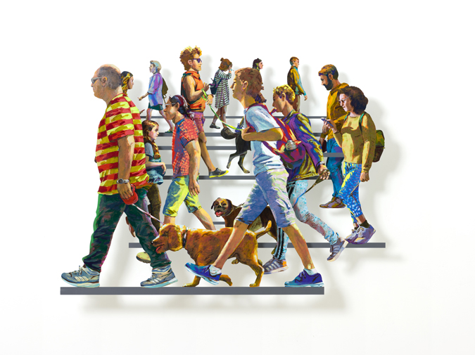 Rothschild Avenue A Vægkunst David Gerstein | Malerier af David Gerstein | Shop her