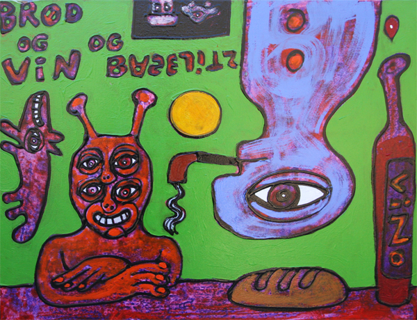 Brød vin og Baselitz