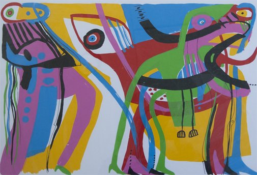 Rytteren Litografier Lis Zwick | Poetiske værker af Lis Zwick | Se udvalget her