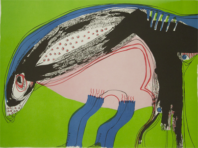 Black bird 2 Litografier Lis Zwick | Poetiske værker af Lis Zwick | Se udvalget her