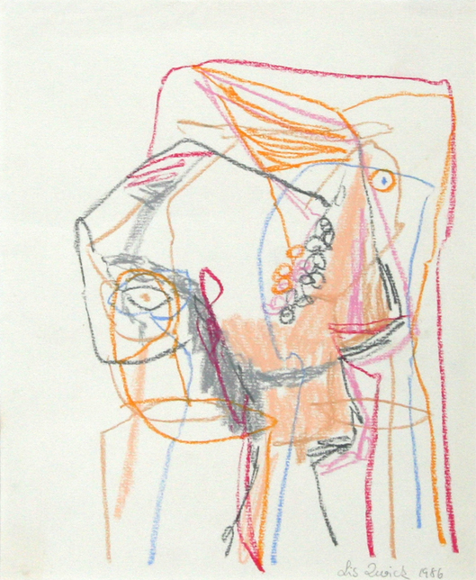 Uden titel Kunst på papir Lis Zwick | Poetiske værker af Lis Zwick | Se udvalget her