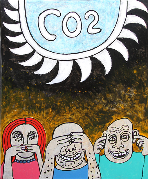 Co2 Malerier Troels Trier | Køb Troels Trier kunst og maleri - Unikt udvalg