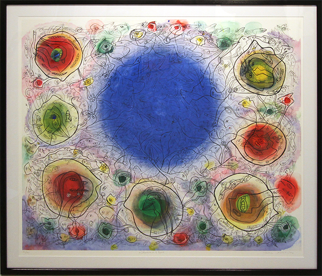 Midsummer is here Litografier Yoshio Nakajima | Køb malerier er kunstneren Yoshio Nakajima