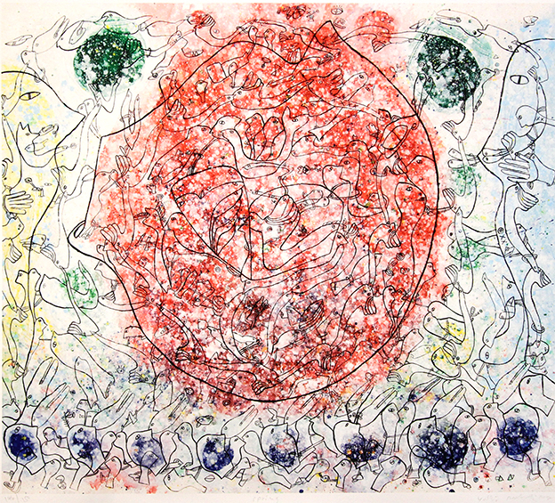 Spring Litografier Yoshio Nakajima | Køb malerier er kunstneren Yoshio Nakajima