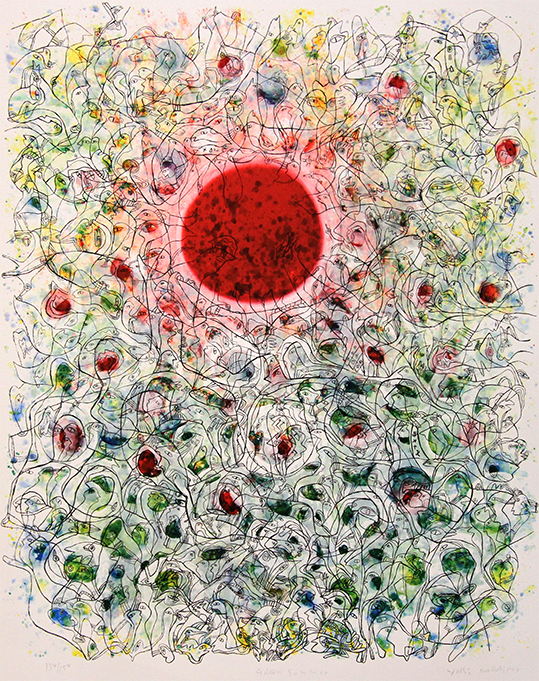 Green summer Litografier Yoshio Nakajima | Køb malerier er kunstneren Yoshio Nakajima